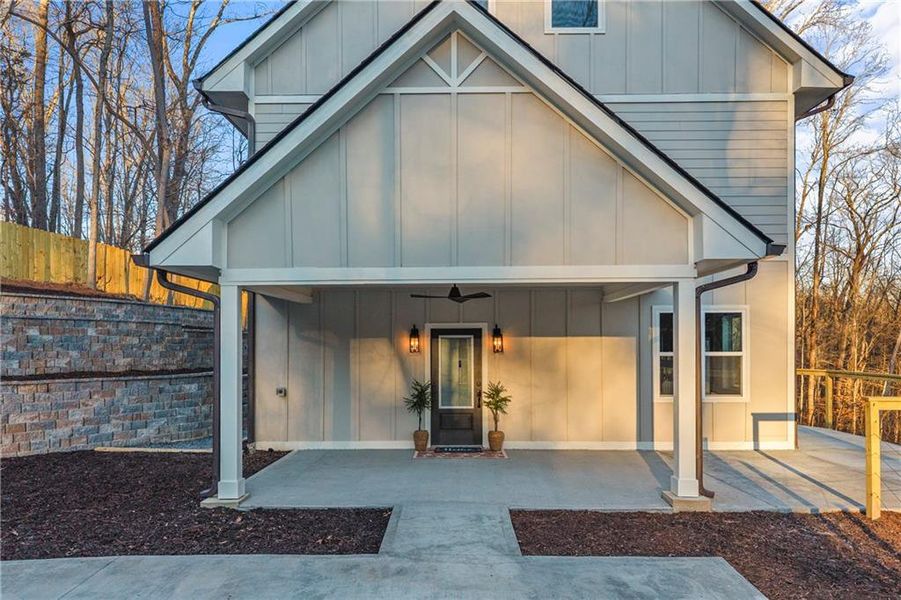 Exterior details and patio area of a home in , Gainesville (Image 34).