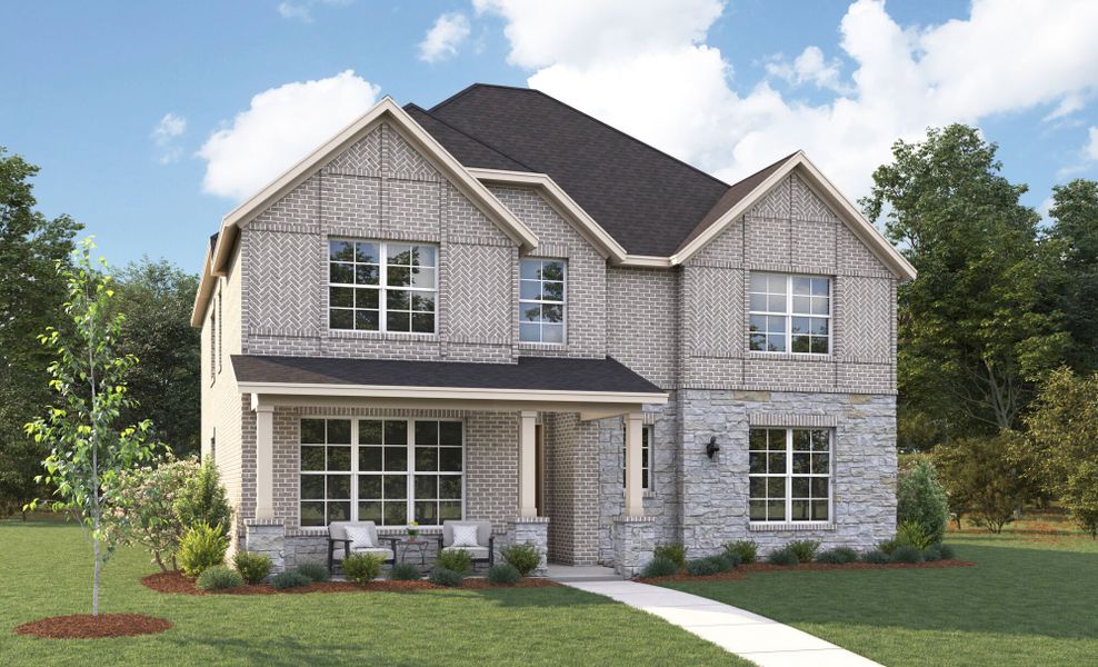 The Sweetwater - Tudor with Stone Elevation