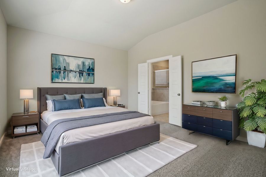 Furnished interior view inside a new home in Pine Lake Cove - Premier Series, Montgomery (Image 5).