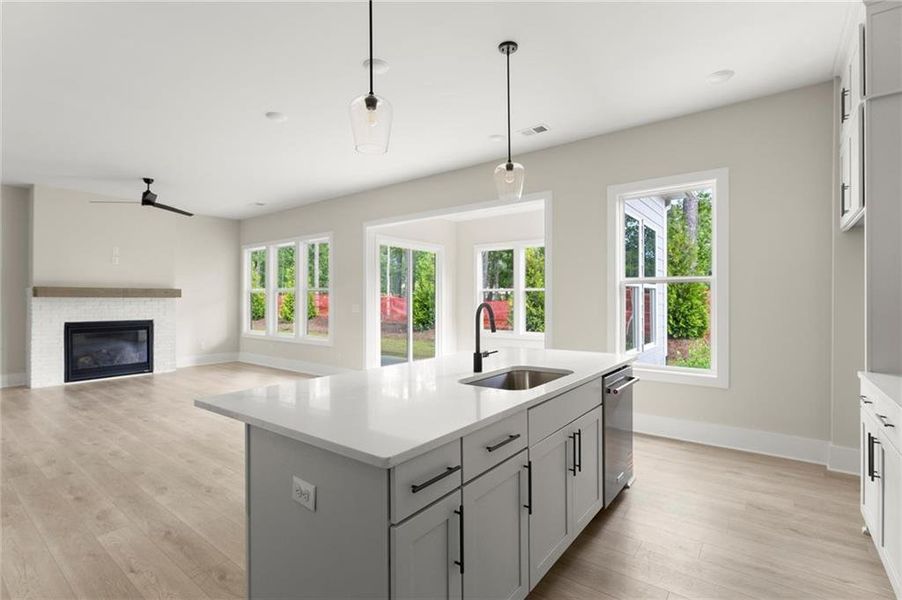 Furnished interior view inside a new home in Hillgrove Preserve, Powder Springs (Image 9).