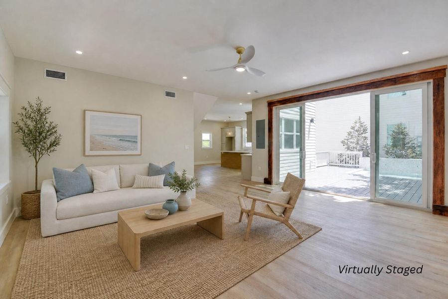 Virtually Staged Living Room