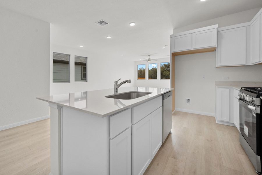 Furnished interior view inside a new home in Trinity Ranch, Elgin (Image 8).