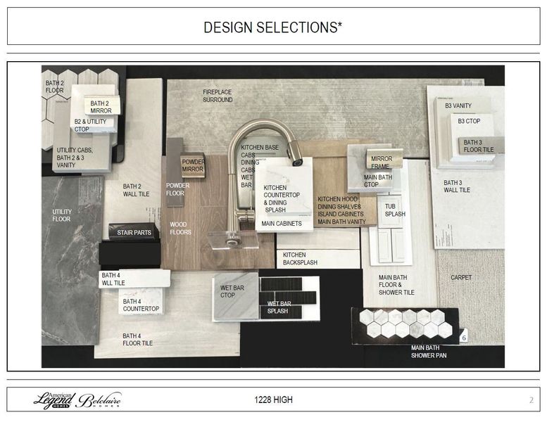 Design selections for 1228 High - Representative Photo Design selections for 1228 High - Representative Photo