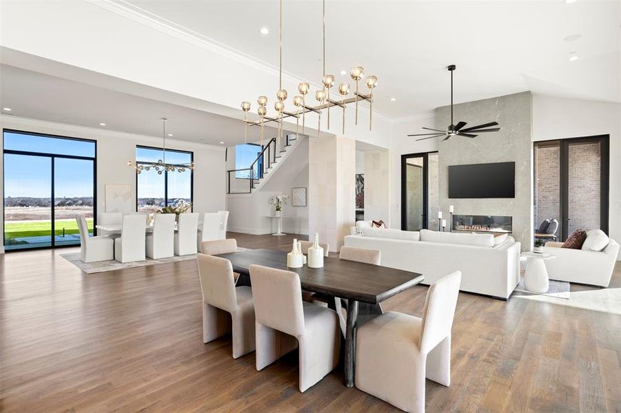 Currently staged as a breakfast area or could be used as additional great room seating.