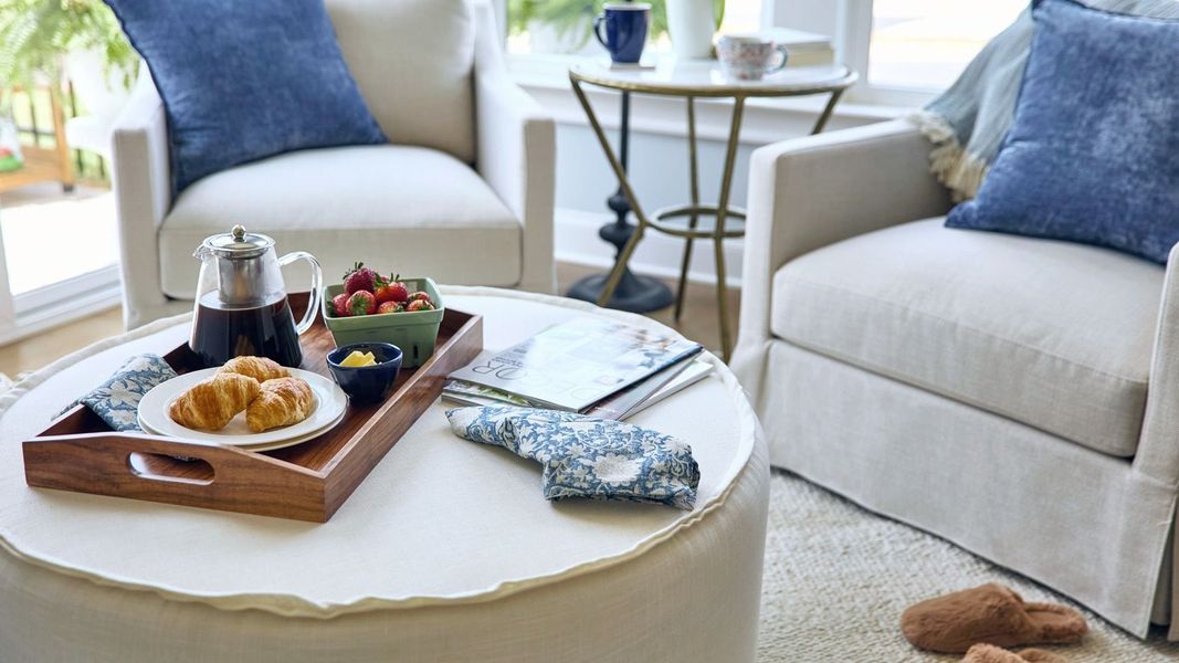 Representative furnished interior of a home built from the Promenade by Epcon Communities in The Courtyards at Quail Park, Mint Hill (Image 18).