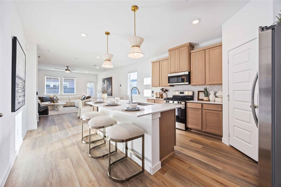 Furnished interior view inside a new home in Wheatley Oaks, Houston (Image 12).