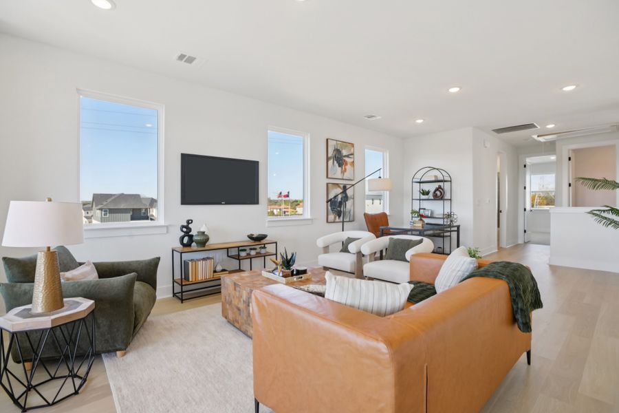 Furnished interior view inside a new home in Foxfield, Austin (Image 34).