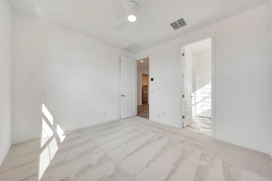Representative unfurnished interior of a home built from the Mercury by Mattamy Homes in Las Ventanas, Goodyear (Image 21). Representative unfurnished interior of a home built from the Mercury by Mattamy Homes in Las Ventanas, Goodyear (Image 21).