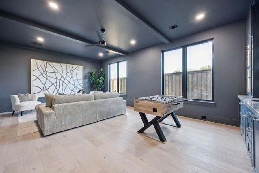 Furnished interior view inside a new home in , Keller (Image 27).