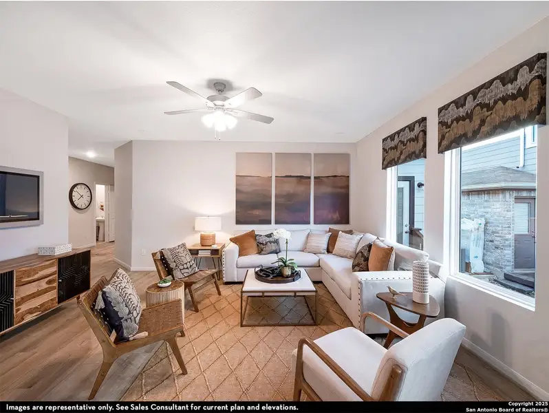 Furnished interior view inside a new home in Garden Grove, San Antonio (Image 2).