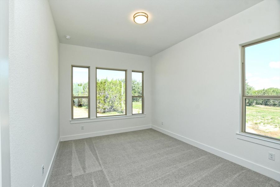 Representative unfurnished interior of a home built from the Siena III by Giddens Homes in Clearwater Ranch, Liberty Hill (Image 262).