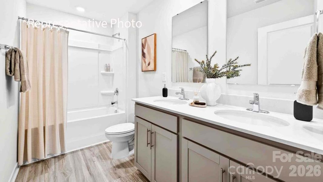 Furnished interior view inside a new home in Sonoma Hills, Charlotte (Image 26).