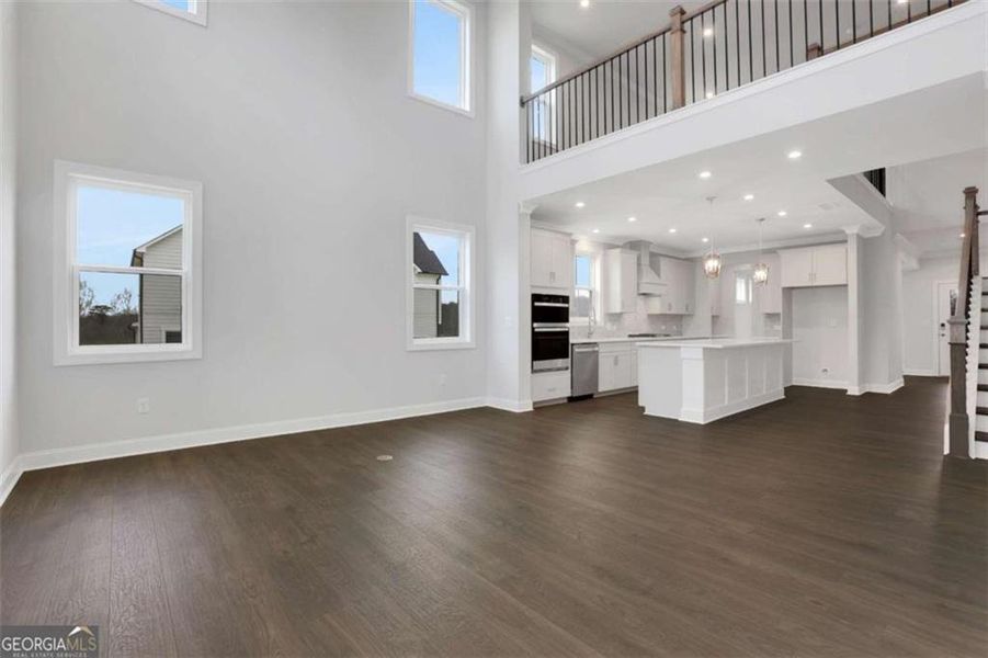 Spacious, unfurnished interior of a new home in The Paddocks at Doc Hughes, Buford (Image 54).