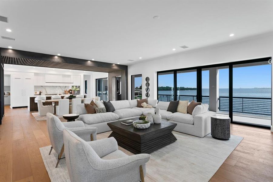 Furnished interior view inside a new home in , St. Petersburg (Image 46).