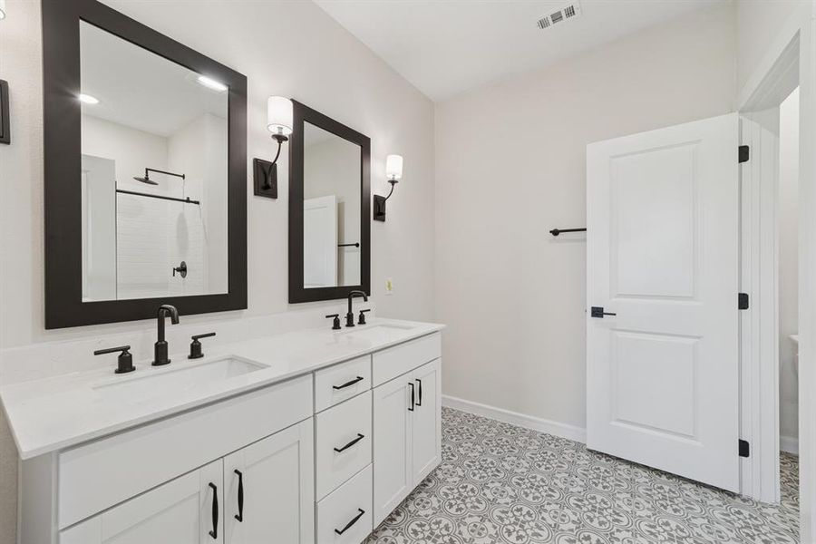 Furnished interior view inside a new home in Aspire at Noble Ridge, Howe (Image 17).