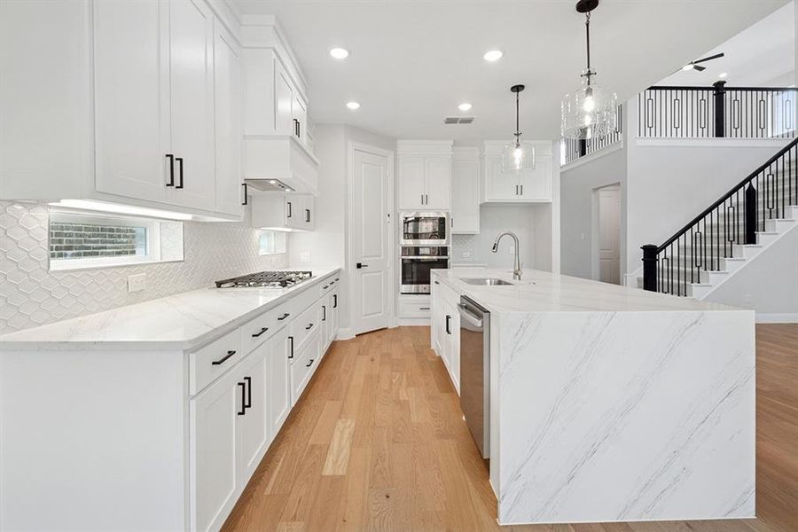 Furnished interior view inside a new home in Impression 55s, Frisco (Image 2).