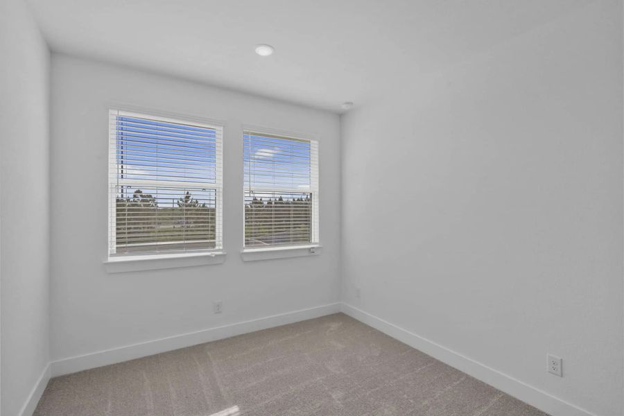Representative unfurnished interior of a home built from the Cheverny by Chesmar Homes in Bridgeland Chateau, Cypress (Image 24).