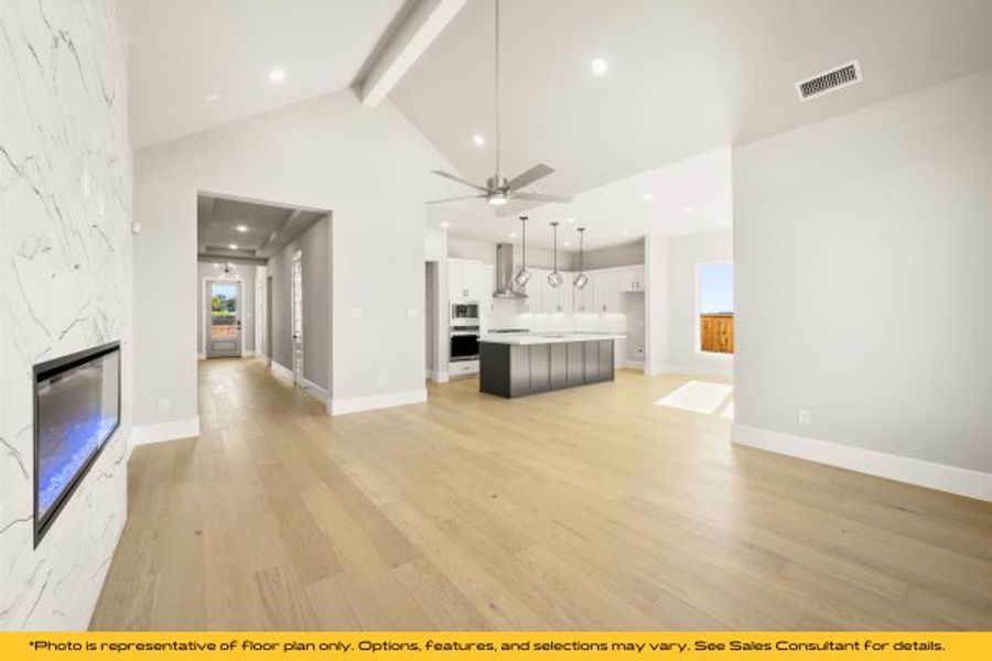 Representative unfurnished interior of a home built from the Tahoe by Stonefield Homes in Heath Golf and Yacht Club, Rockwall (Image 25).