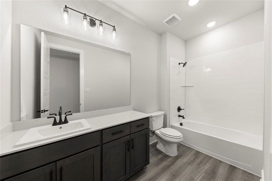 Furnished interior view inside a new home in Inspiration Collection 60 at Painted Tree, McKinney (Image 7). Furnished interior view inside a new home in Inspiration Collection 60 at Painted Tree, McKinney (Image 7).