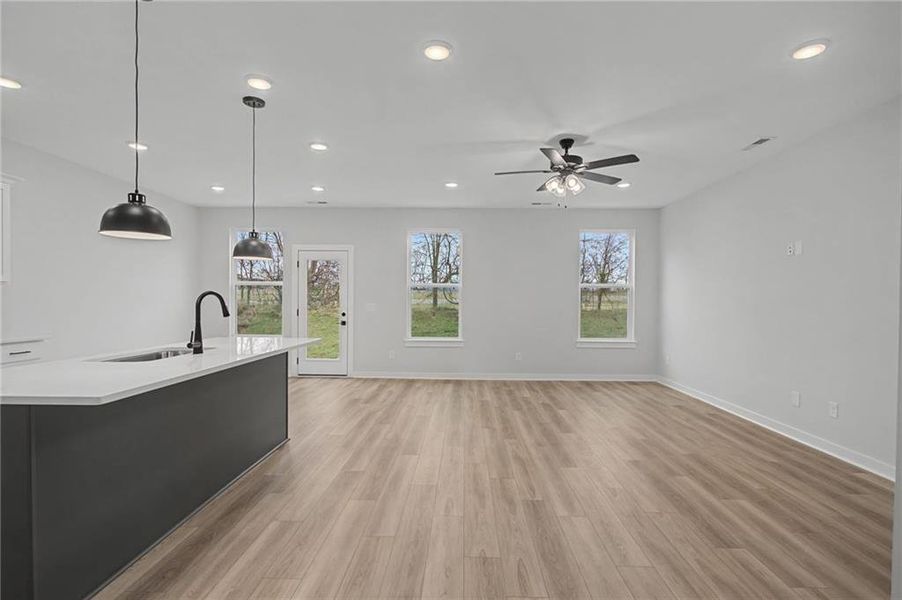Spacious, unfurnished interior of a new home in The Park at Brighton, Locust Grove (Image 28).