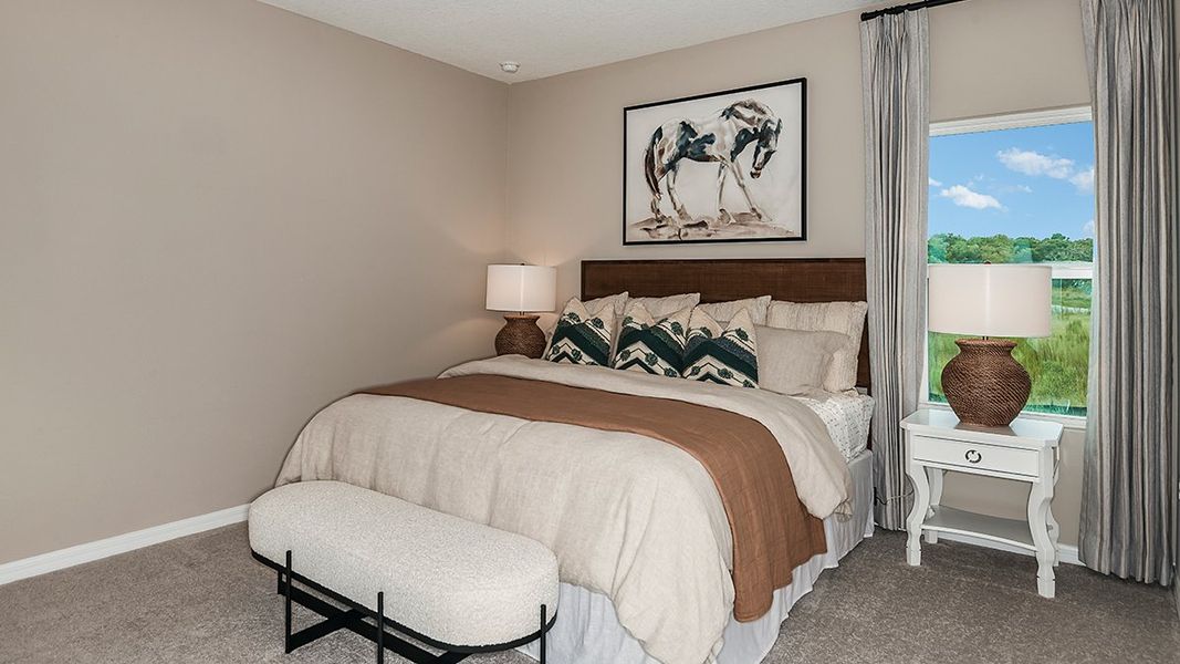 Furnished interior view inside a new home in Coopers Meadow, Jacksonville (Image 5). Furnished interior view inside a new home in Coopers Meadow, Jacksonville (Image 5).