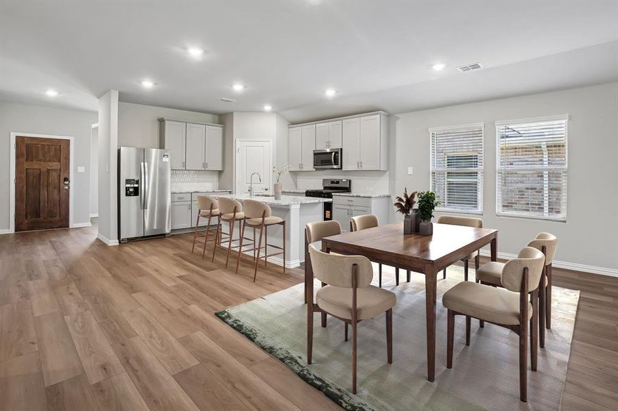 Furnished interior view inside a new home in Stella Hills, Denton (Image 6).