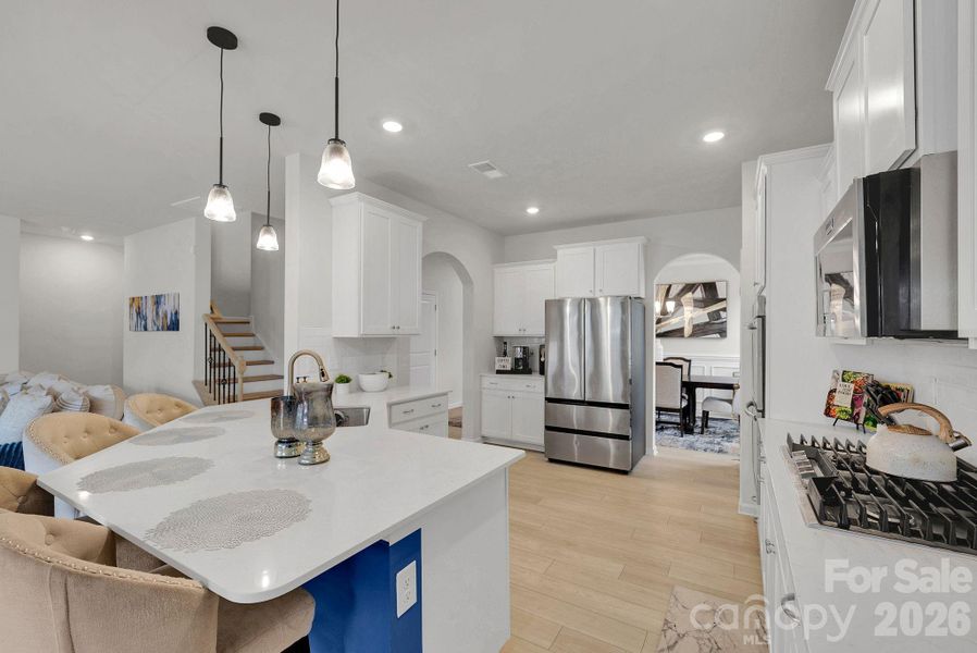 Furnished interior view inside a new home in Falls Cove at Lake Norman, Troutman (Image 8).