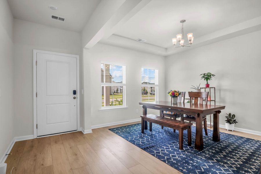 Furnished interior view inside a new home in Sweetgrass at Summers Corner: Arbor Collection, Summerville (Image 32).