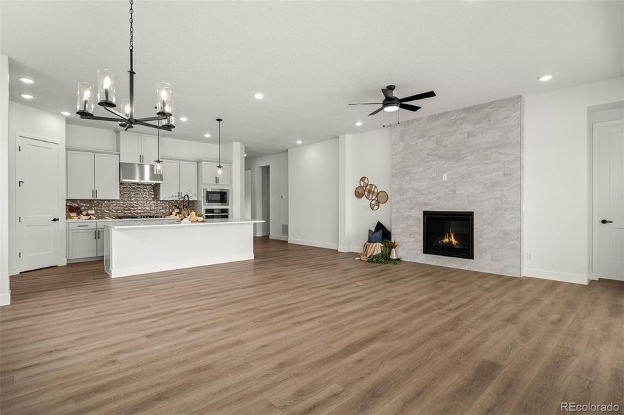 Furnished interior view inside a new home in Wolf Ranch - Enclave Collection, Colorado Springs (Image 24).