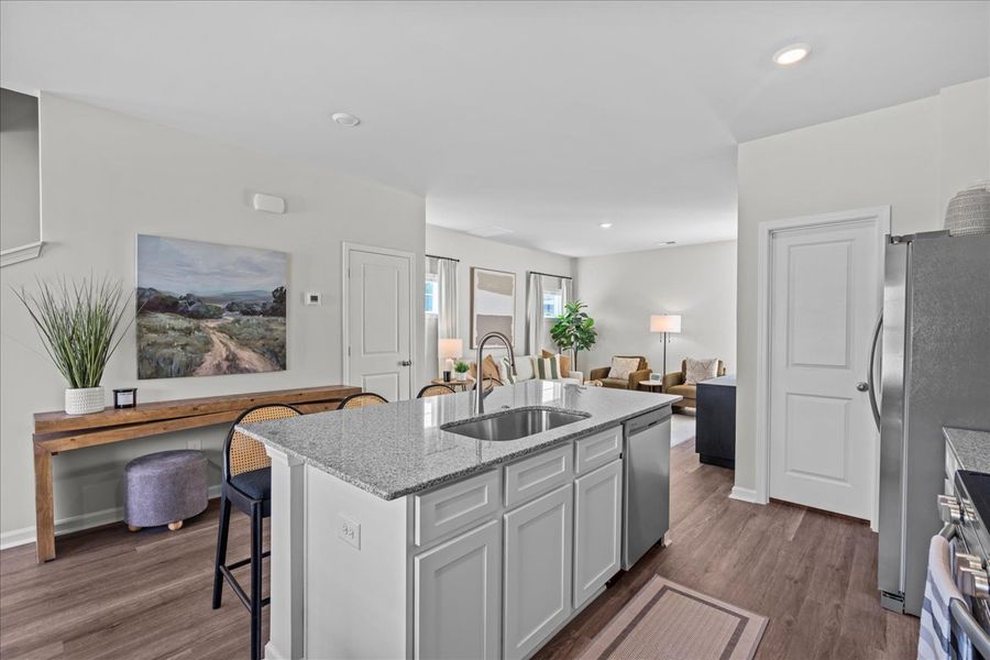 Furnished interior view inside a new home in Clarke Townes, Anderson (Image 9).