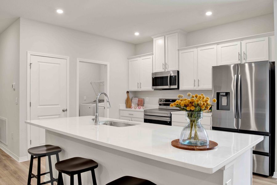Furnished interior view inside a new home in Bellview Pointe, Pensacola (Image 8).