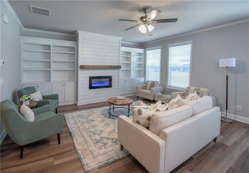 Furnished interior view inside a new home in , Flowery Branch (Image 8).
