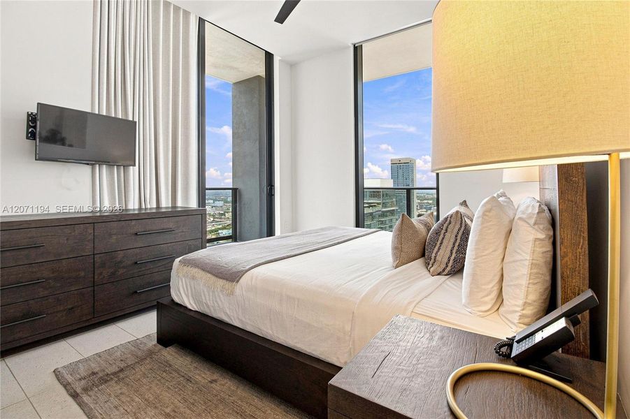 Furnished interior view inside a new home in , Miami (Image 9).