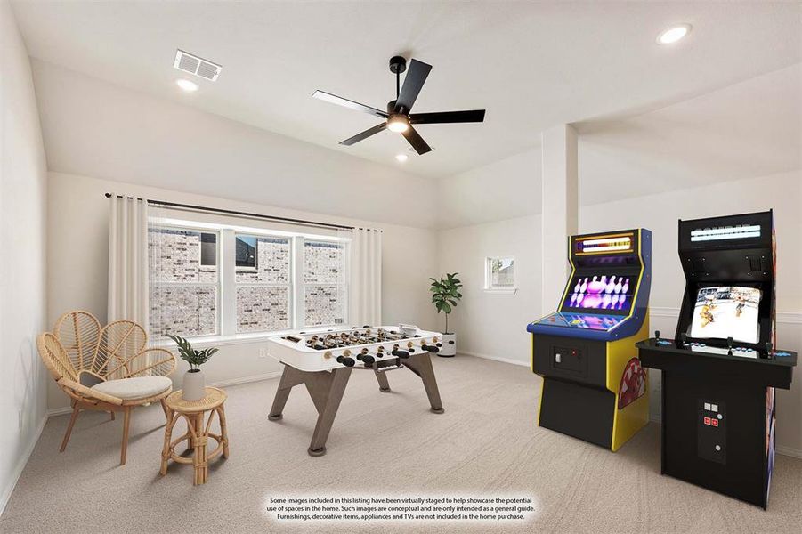 Furnished interior view inside a new home in Sunset Ridge, Alvarado (Image 8). Furnished interior view inside a new home in Sunset Ridge, Alvarado (Image 8).