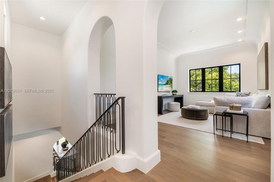 Furnished interior view inside a new home in , Coral Gables (Image 29).