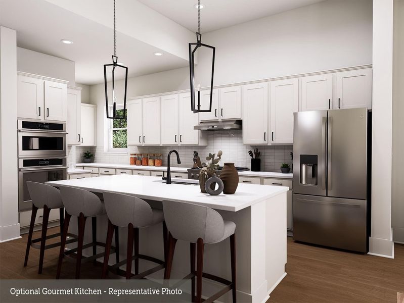 Furnished interior view inside a new home in COLTON - Reserve Collection, Todd Mission (Image 11).