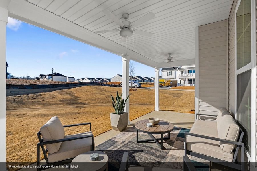Exterior details and patio area of a home in Fieldstone, Lexington (Image 3).