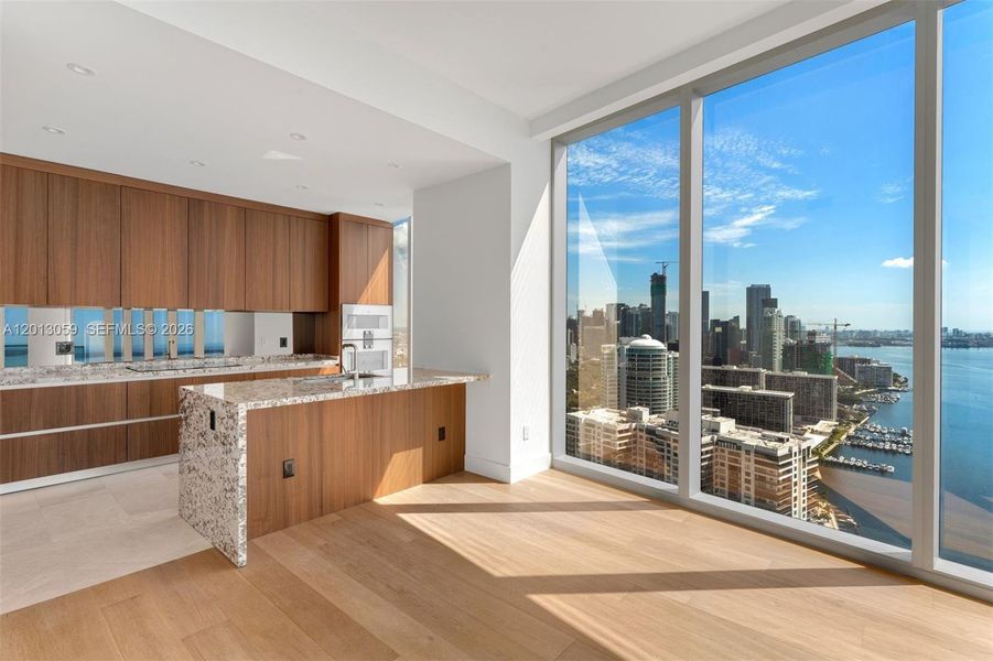Furnished interior view inside a new home in , Miami (Image 9).