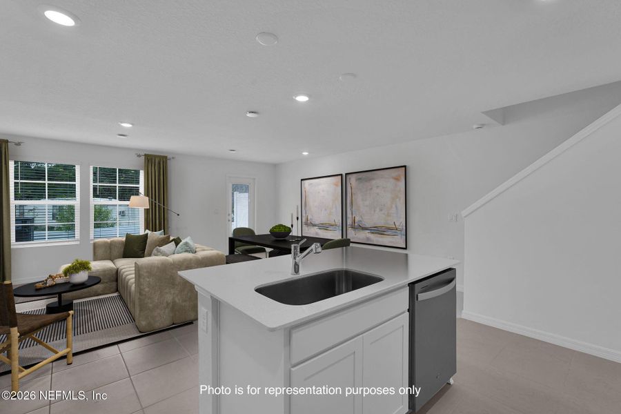 Furnished interior view inside a new home in , Jacksonville (Image 8).