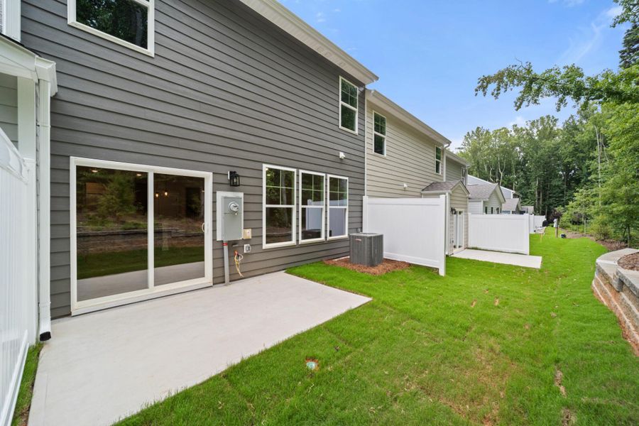 Front exterior of a new home in Harbor Crossing, Greensboro, NC, highlighting curb appeal (Image 20).