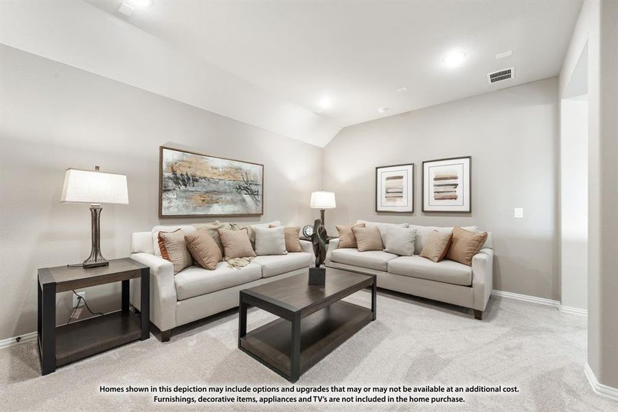 Furnished interior view inside a new home in Silo Mills Classic 50, Joshua (Image 34). Furnished interior view inside a new home in Silo Mills Classic 50, Joshua (Image 34).