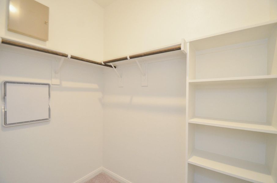 Discover this spacious closet, perfect for organizing.