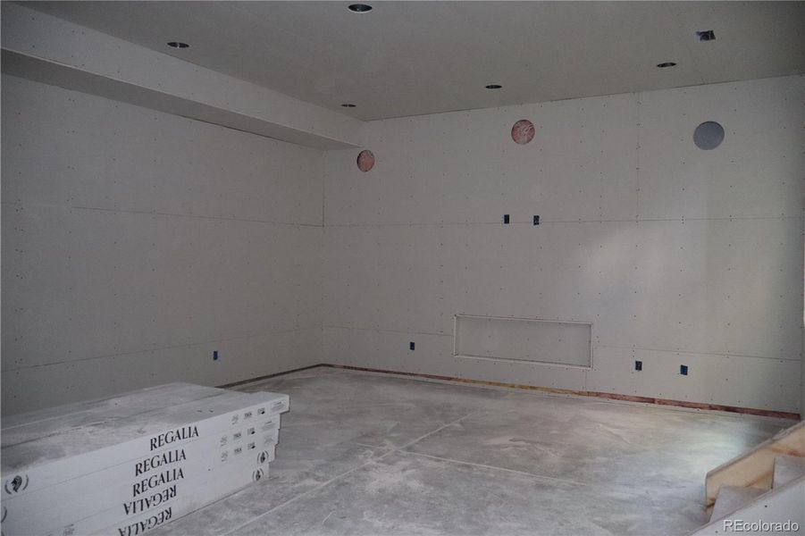 Basement after Drywall