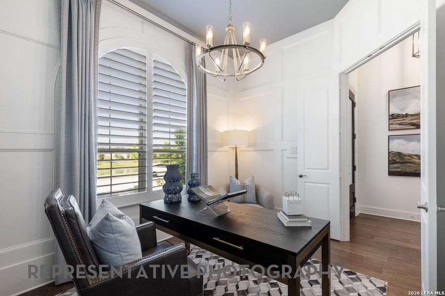 Furnished interior view inside a new home in La Cima, San Marcos (Image 12).