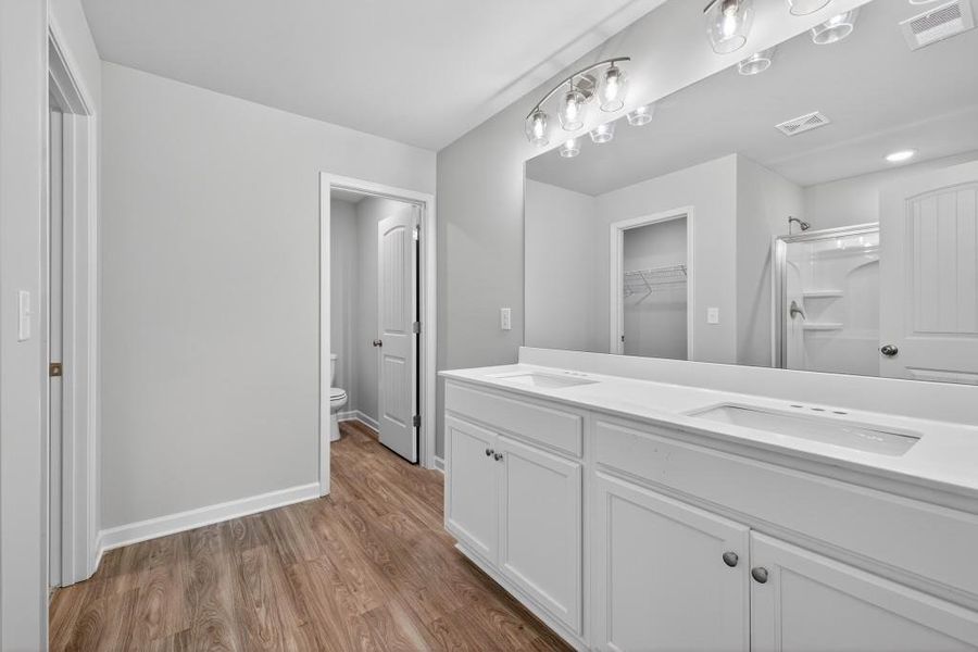 Furnished interior view inside a new home in The Reserve At Clock Tower, Douglasville (Image 14).
