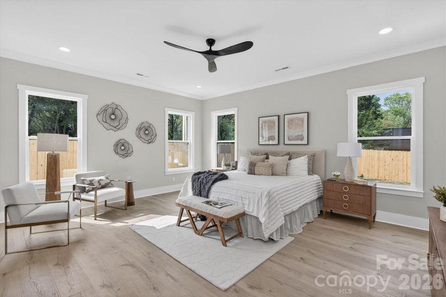 Furnished interior view inside a new home in , Charlotte (Image 36). Furnished interior view inside a new home in , Charlotte (Image 36).