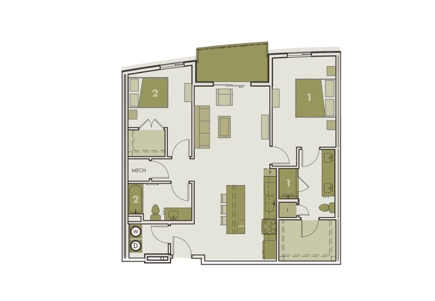 2D floor plan layout for the B6 by Pearlstone Partners in Parkside at Mueller, Austin, TX (Image 1). 2D floor plan layout for the B6 by Pearlstone Partners in Parkside at Mueller, Austin, TX (Image 1).