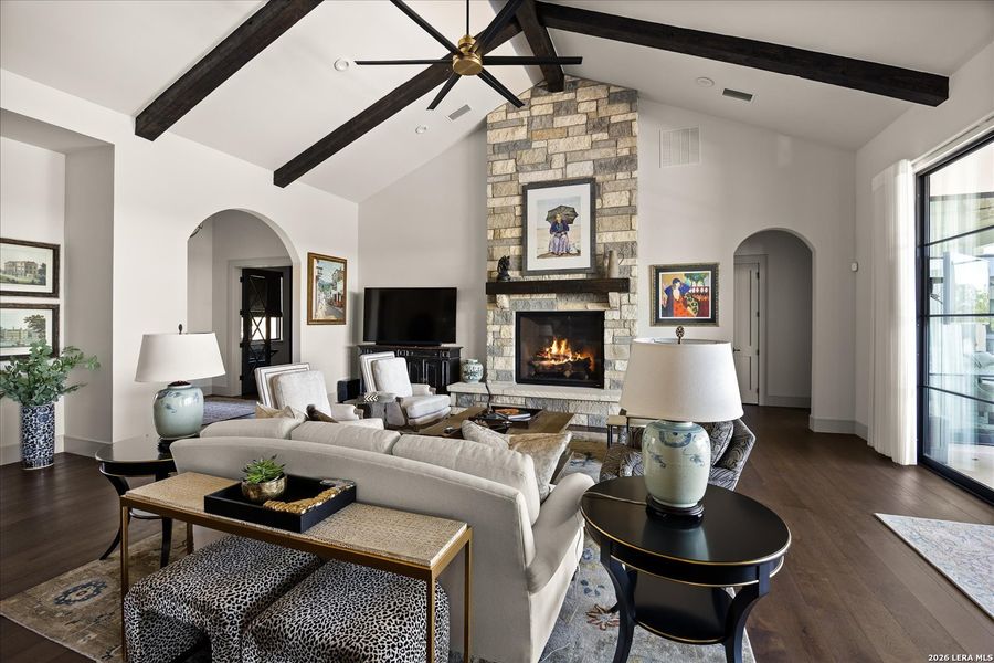 Furnished interior view inside a new home in , Fair Oaks Ranch (Image 40).