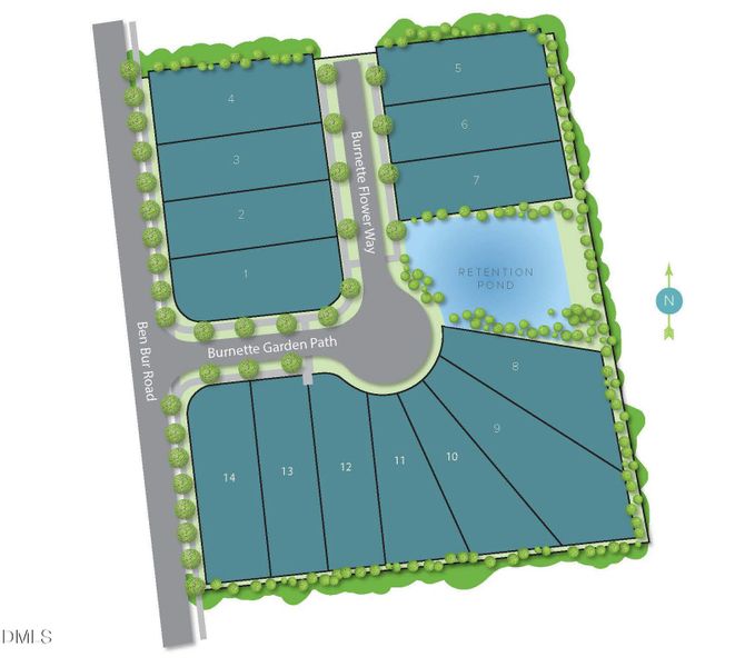 Burnette North Site Map