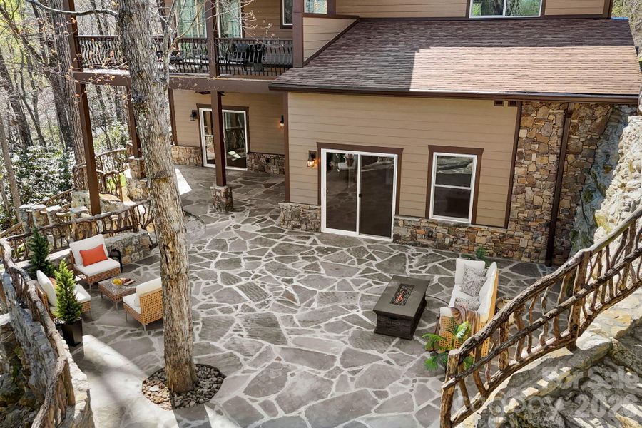 Exterior details and patio area of a home in , Hendersonville (Image 3).